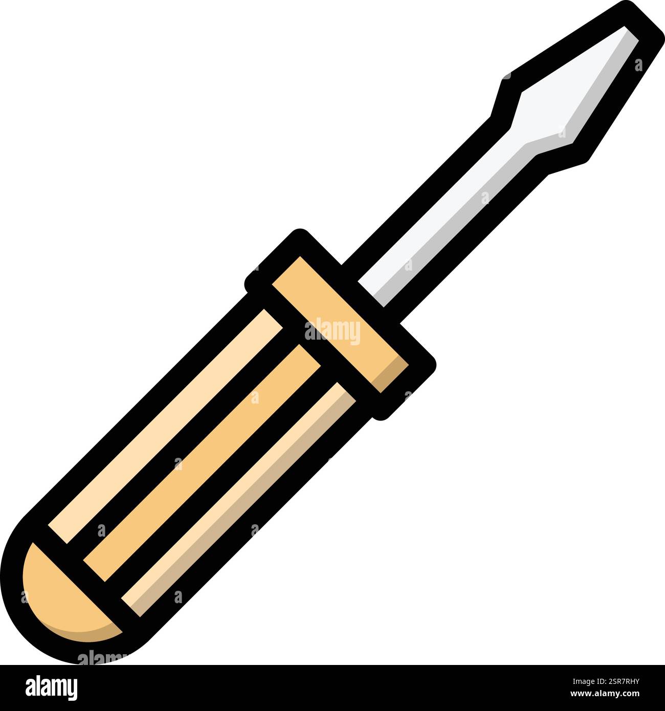 Screwdriver Vector Icon Design Illustration Stock Vector