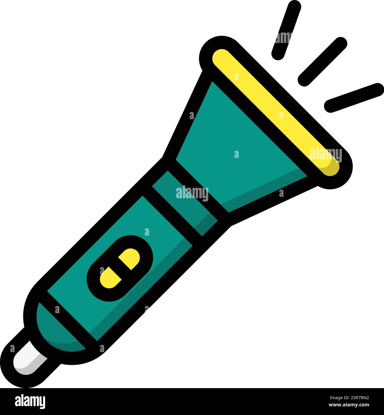 Flashlight Vector Icon Design Illustration Stock Vector