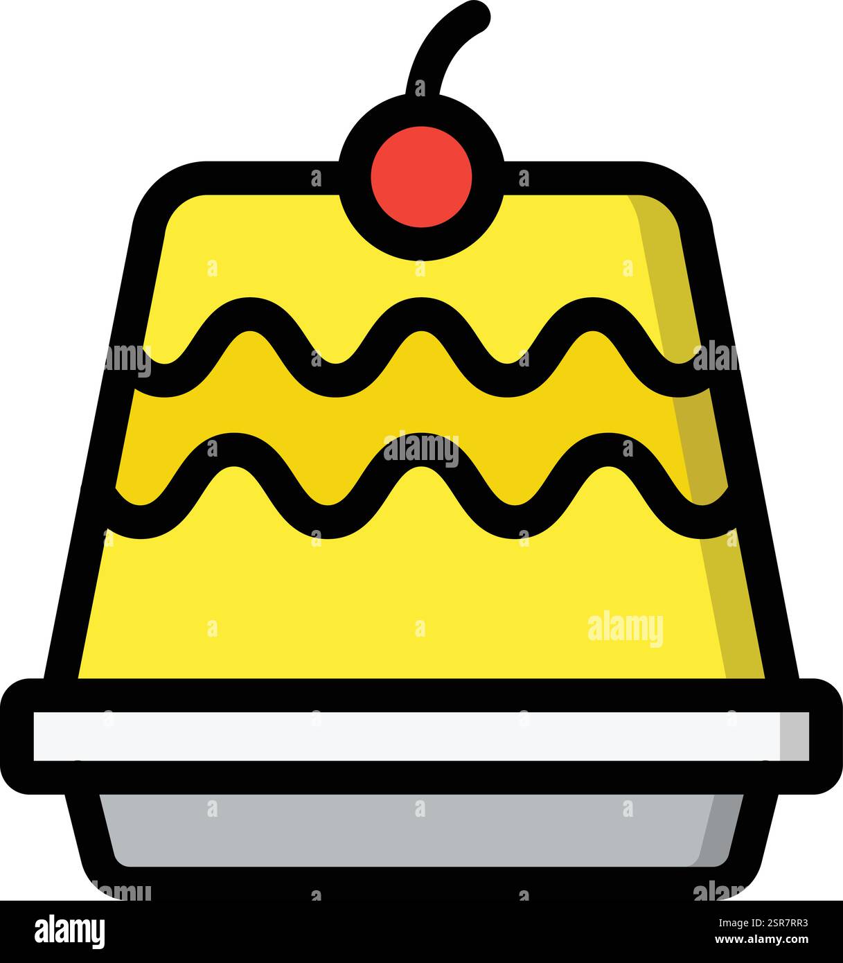 Pudding Vector Icon Design Illustration Stock Vector