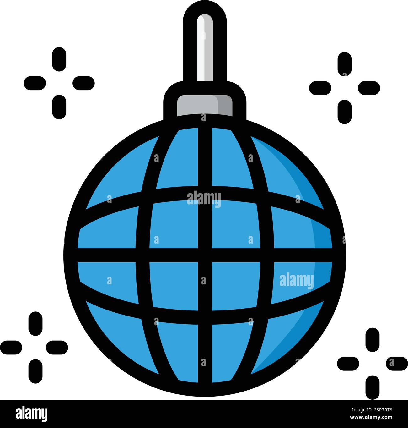Disco Ball Vector Icon Design Illustration Stock Vector