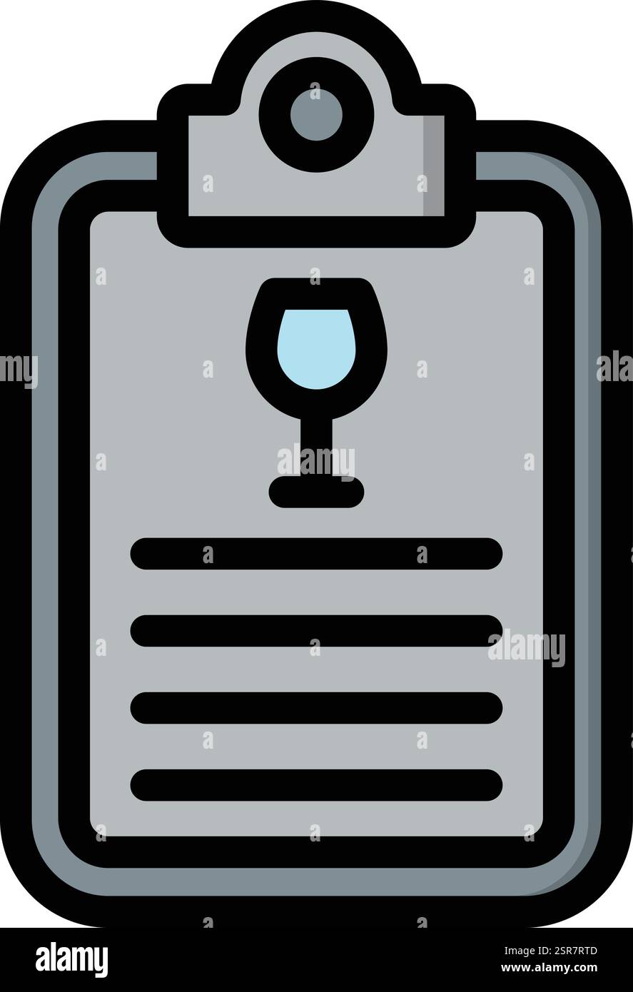 List Vector Icon Design Illustration Stock Vector