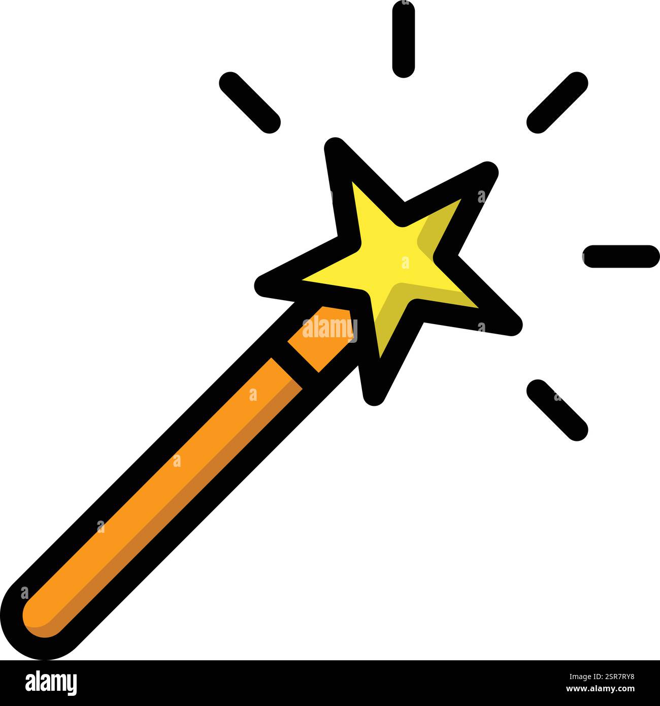 Magic icon vector filled Stock Vector Images - Alamy