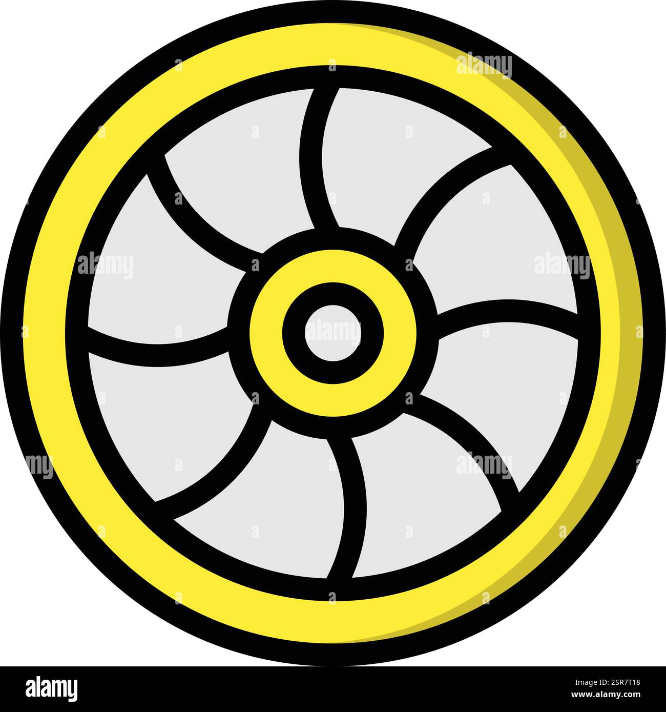 Lens Vector Icon Design Illustration Stock Vector