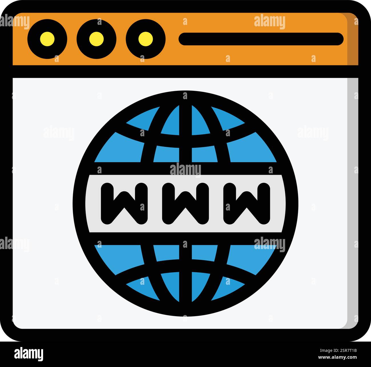 Web Browser Vector Icon Design Illustration Stock Vector