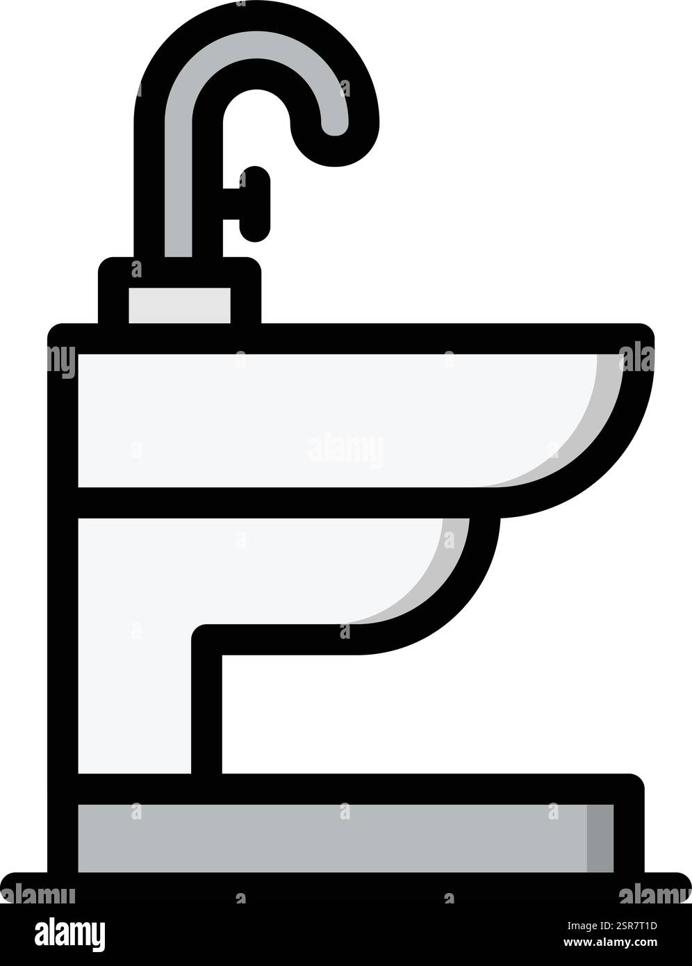 Bidet Vector Icon Design Illustration Stock Vector