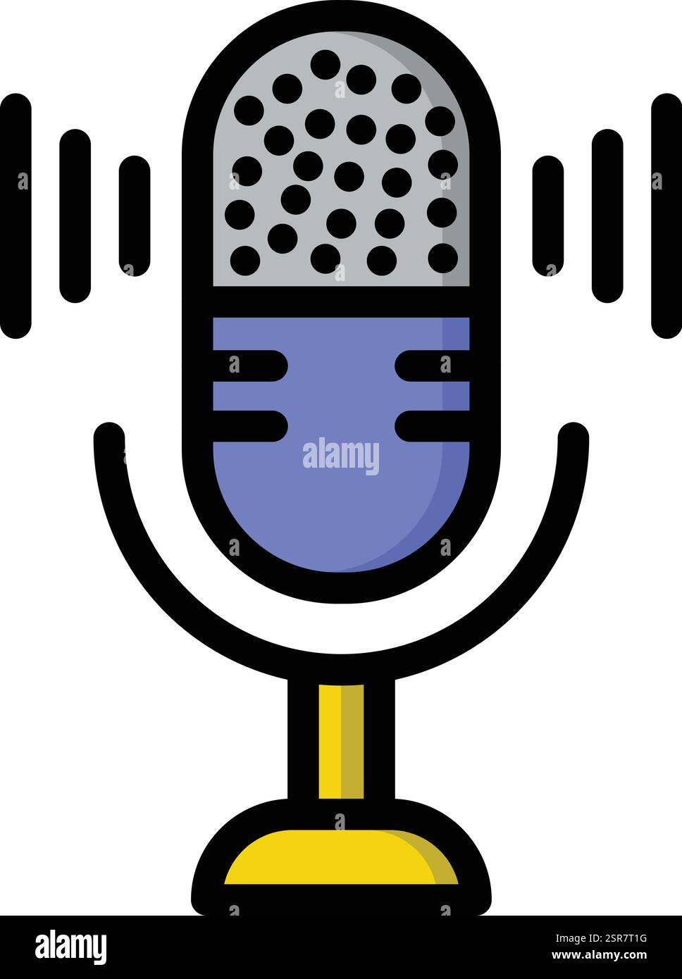 Microphone Vector Icon Design Illustration Stock Vector