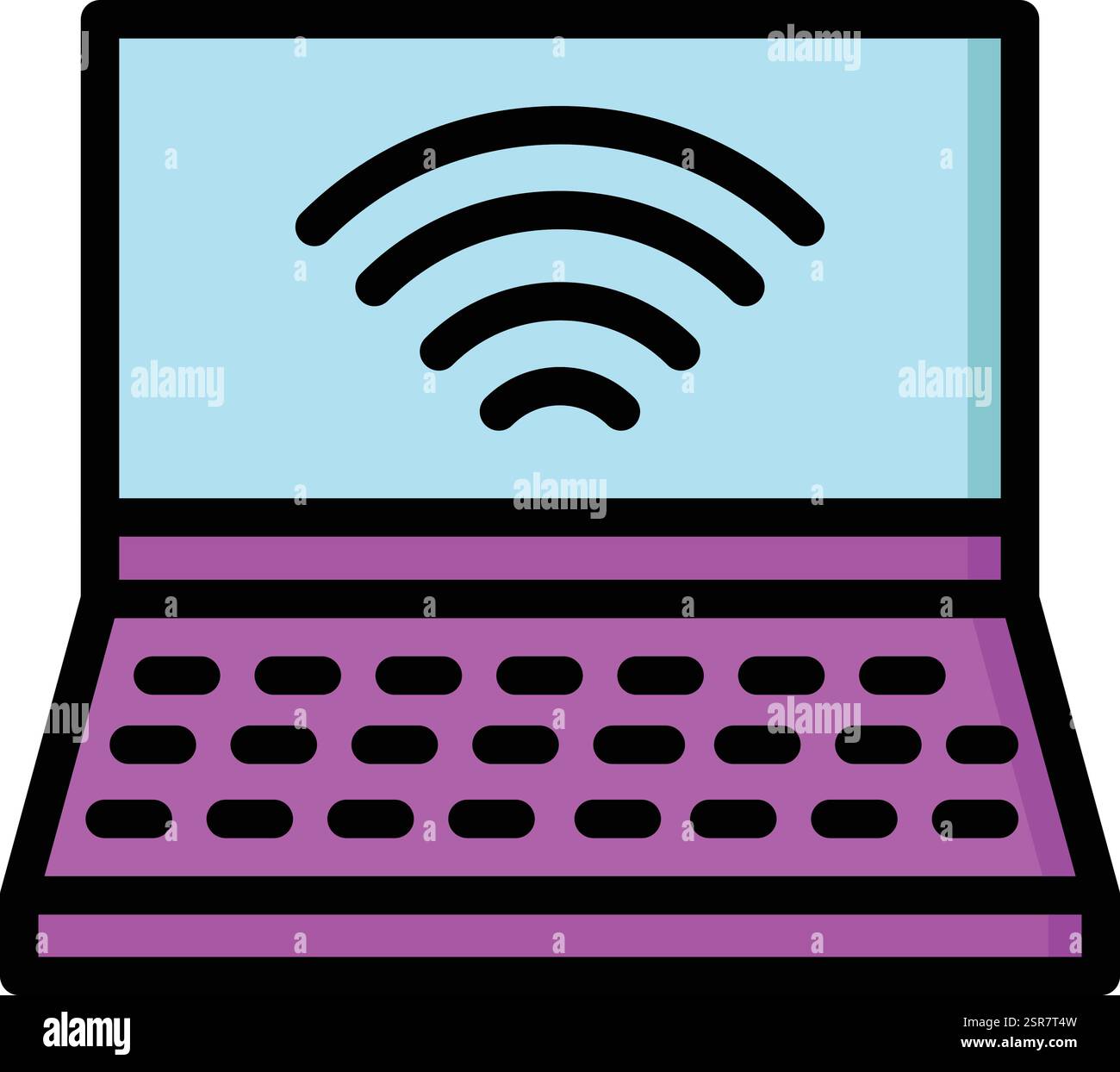 Laptop Vector Icon Design Illustration Stock Vector