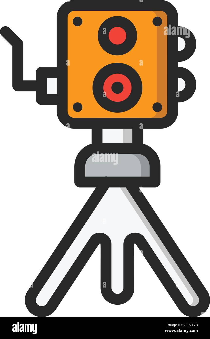 Old camera Vector Icon Design Illustration Stock Vector