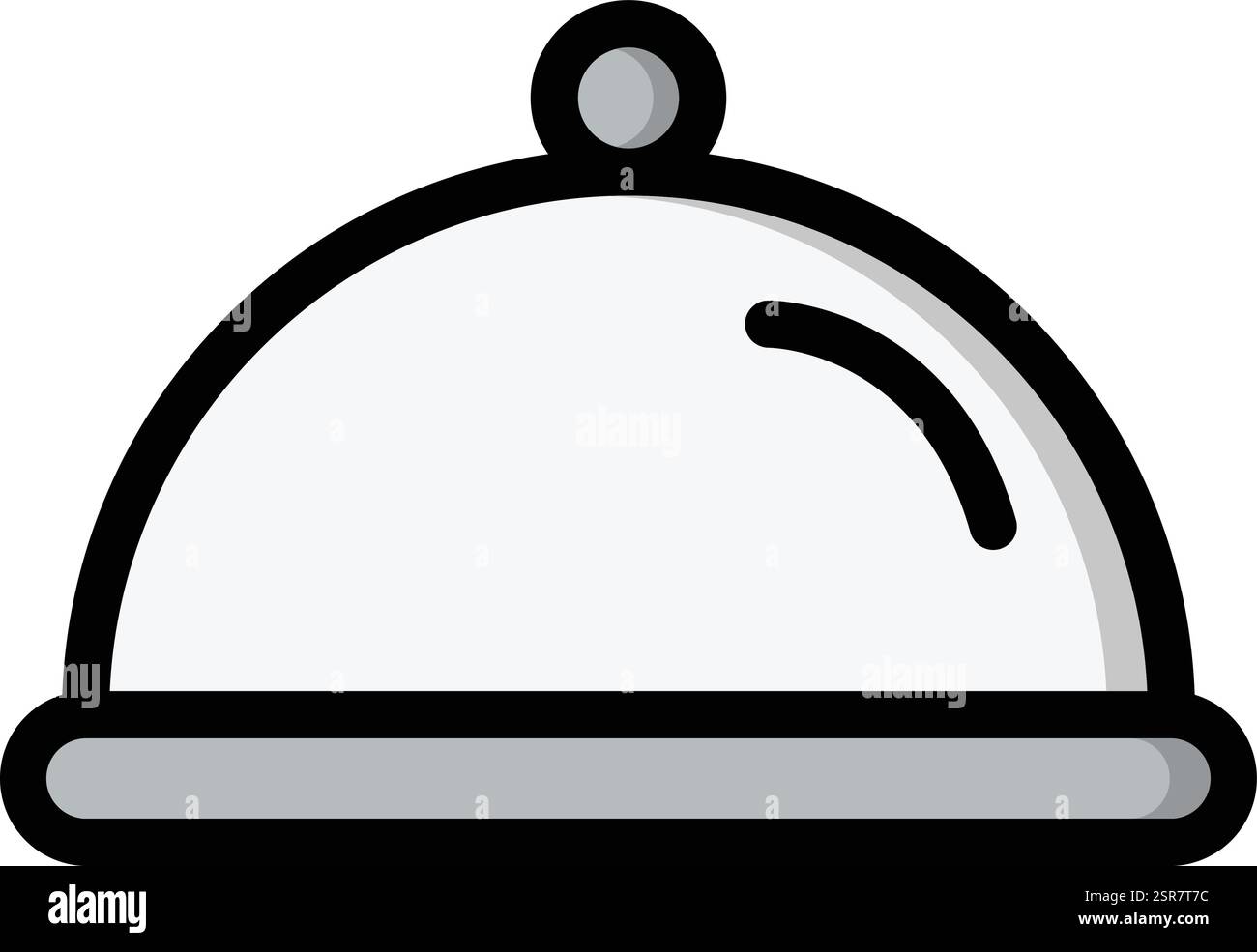Food Tray Vector Icon Design Illustration Stock Vector