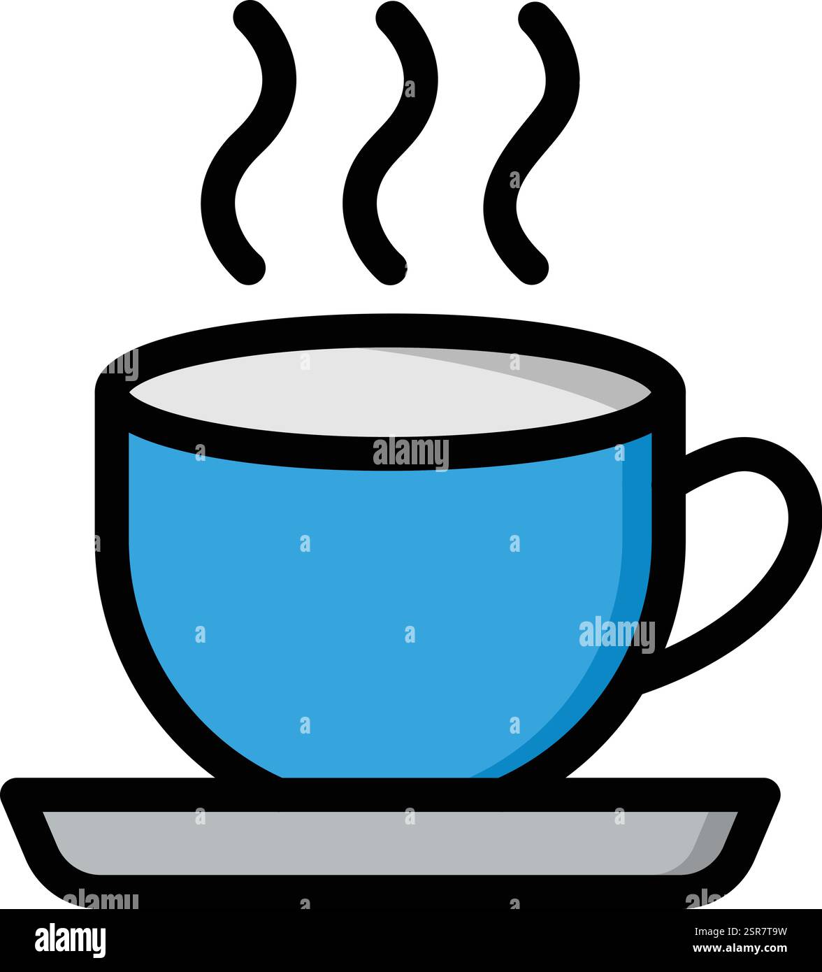 Tea Cup Vector Icon Design Illustration Stock Vector