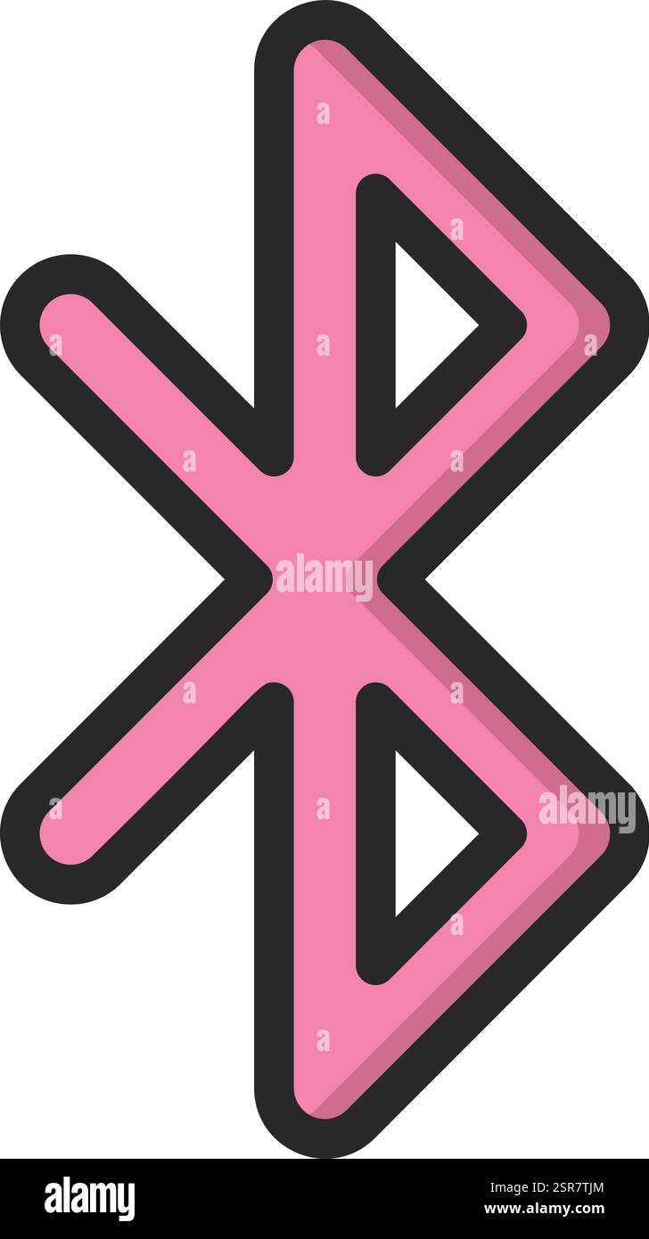 Bluetooth Vector Icon Design Illustration Stock Vector