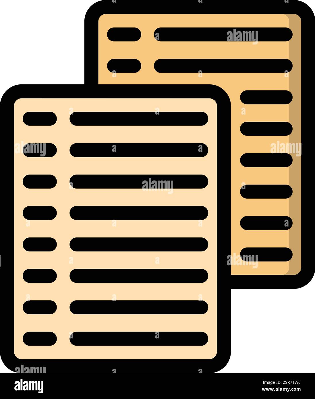 Papers Vector Icon Design Illustration Stock Vector
