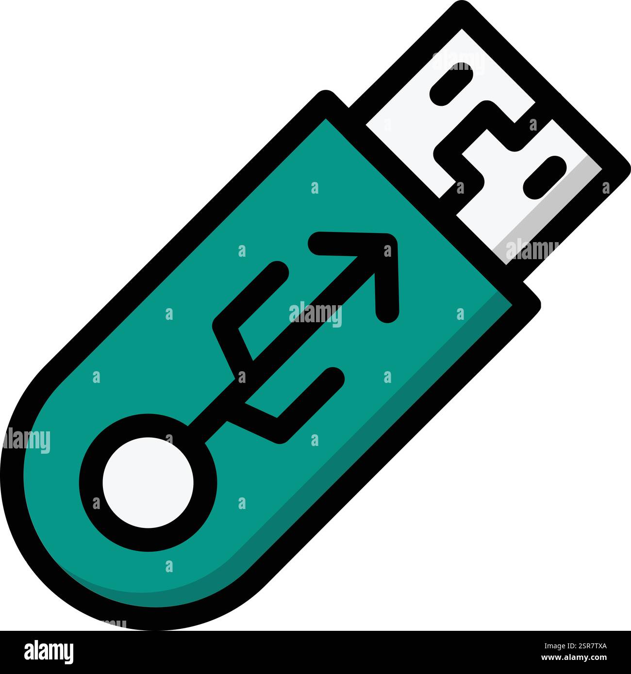 Pendrive Vector Icon Design Illustration Stock Vector
