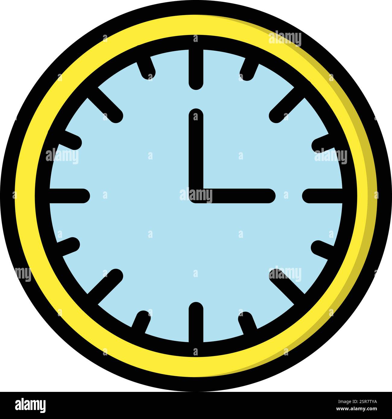 Clock Vector Icon Design Illustration Stock Vector
