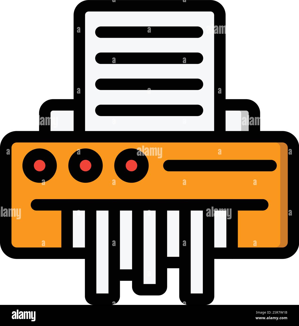 Shredder Vector Icon Design Illustration Stock Vector