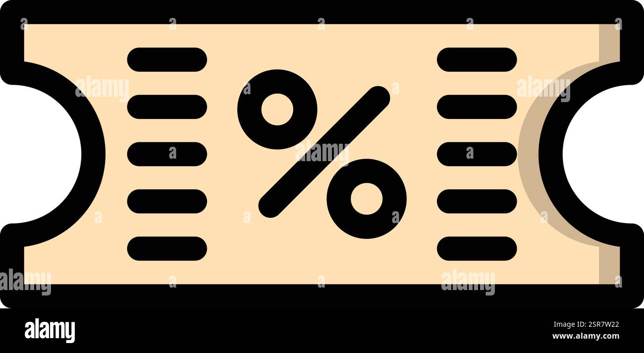 Coupon Vector Icon Design Illustration Stock Vector