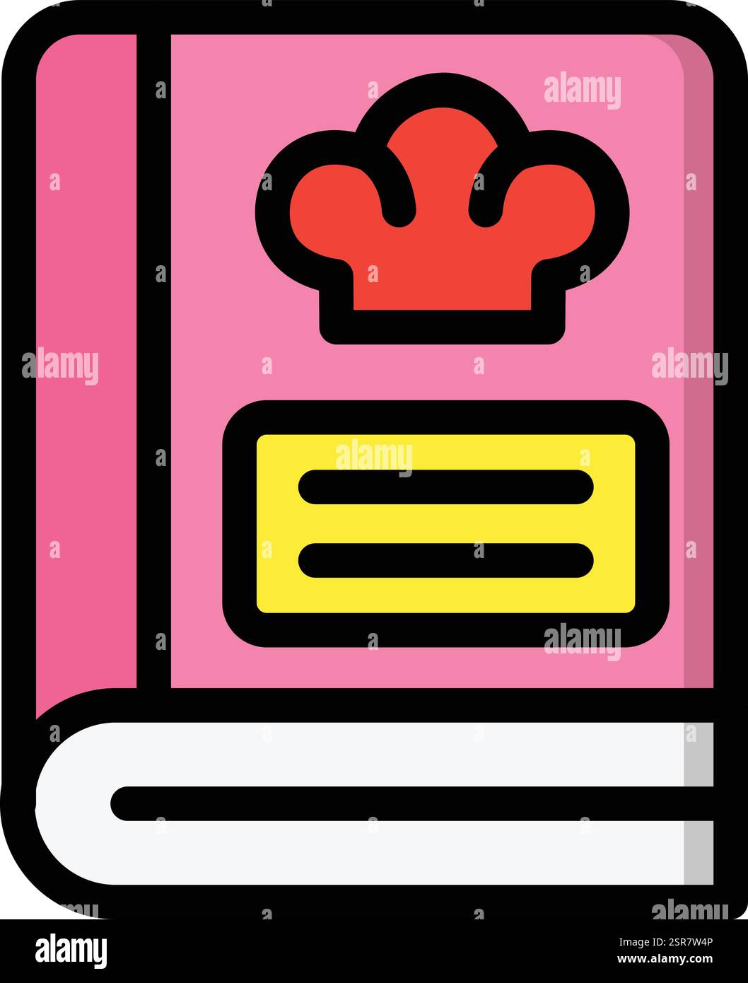 Recipe Book Vector Icon Design Illustration Stock Vector