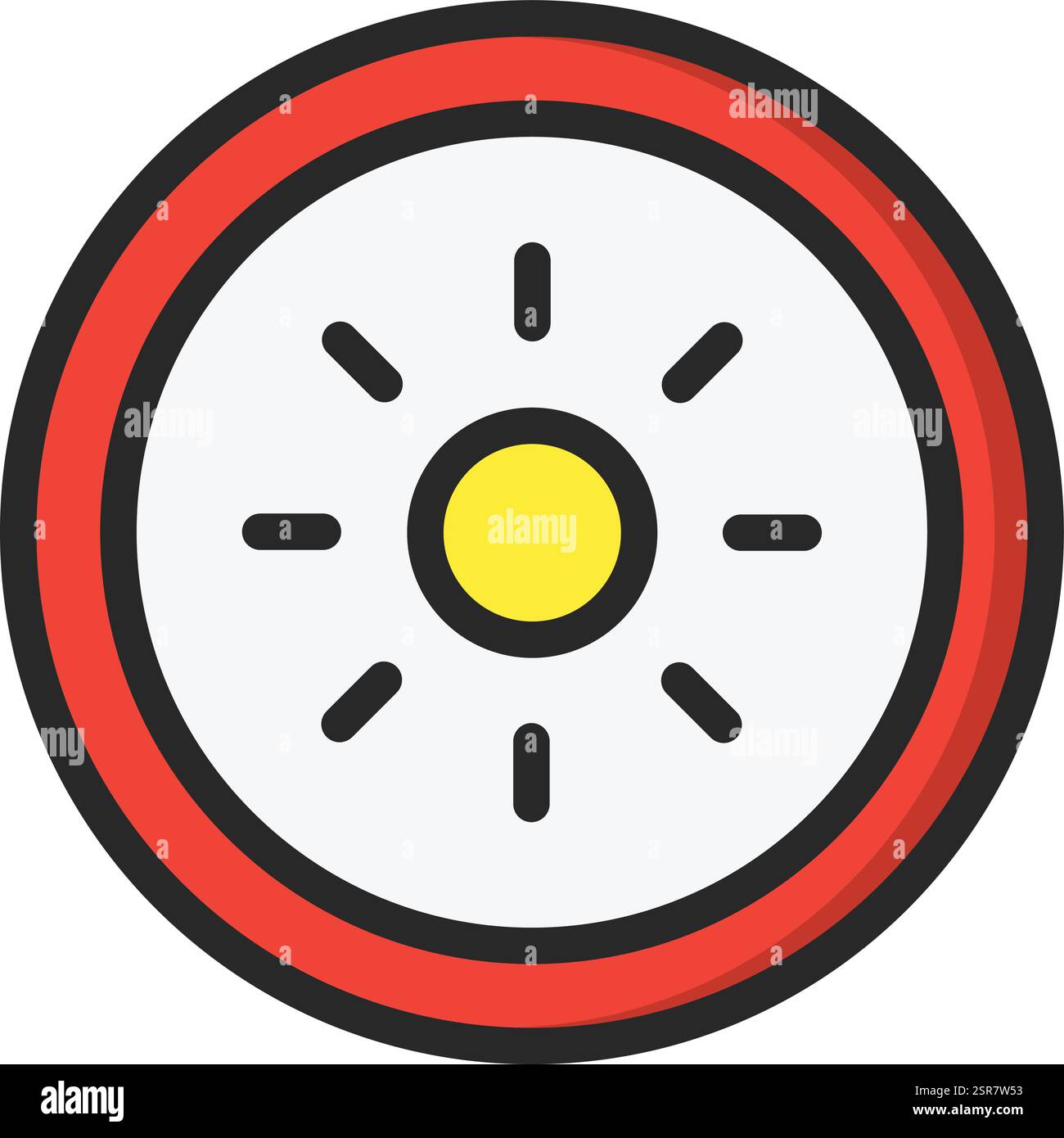 Brightness Vector Icon Design Illustration Stock Vector