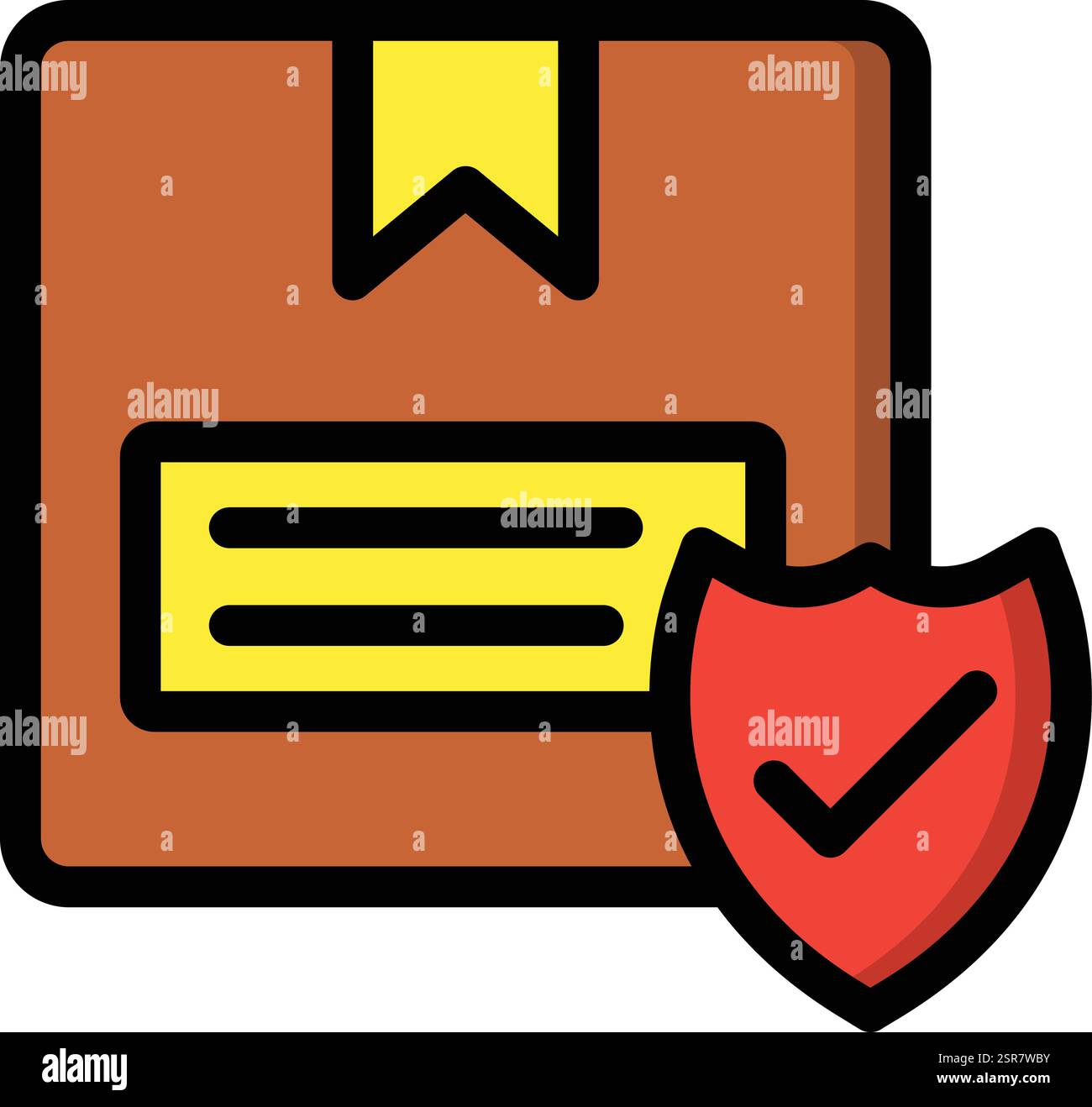 Package Protection Vector Icon Design Illustration Stock Vector