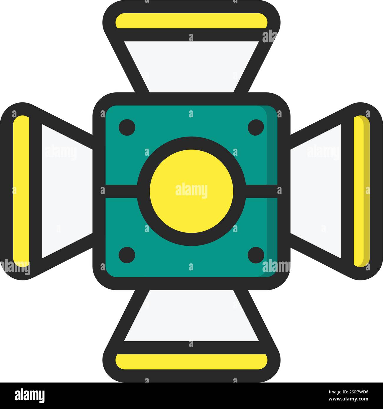 Lightning Vector Icon Design Illustration Stock Vector