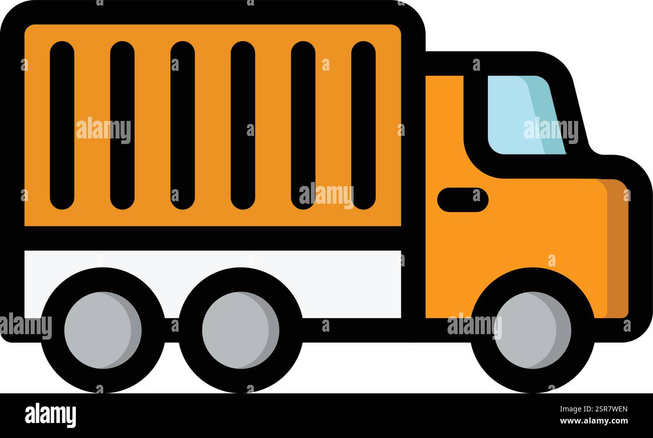 Delivery Truck Vector Icon Design Illustration Stock Vector