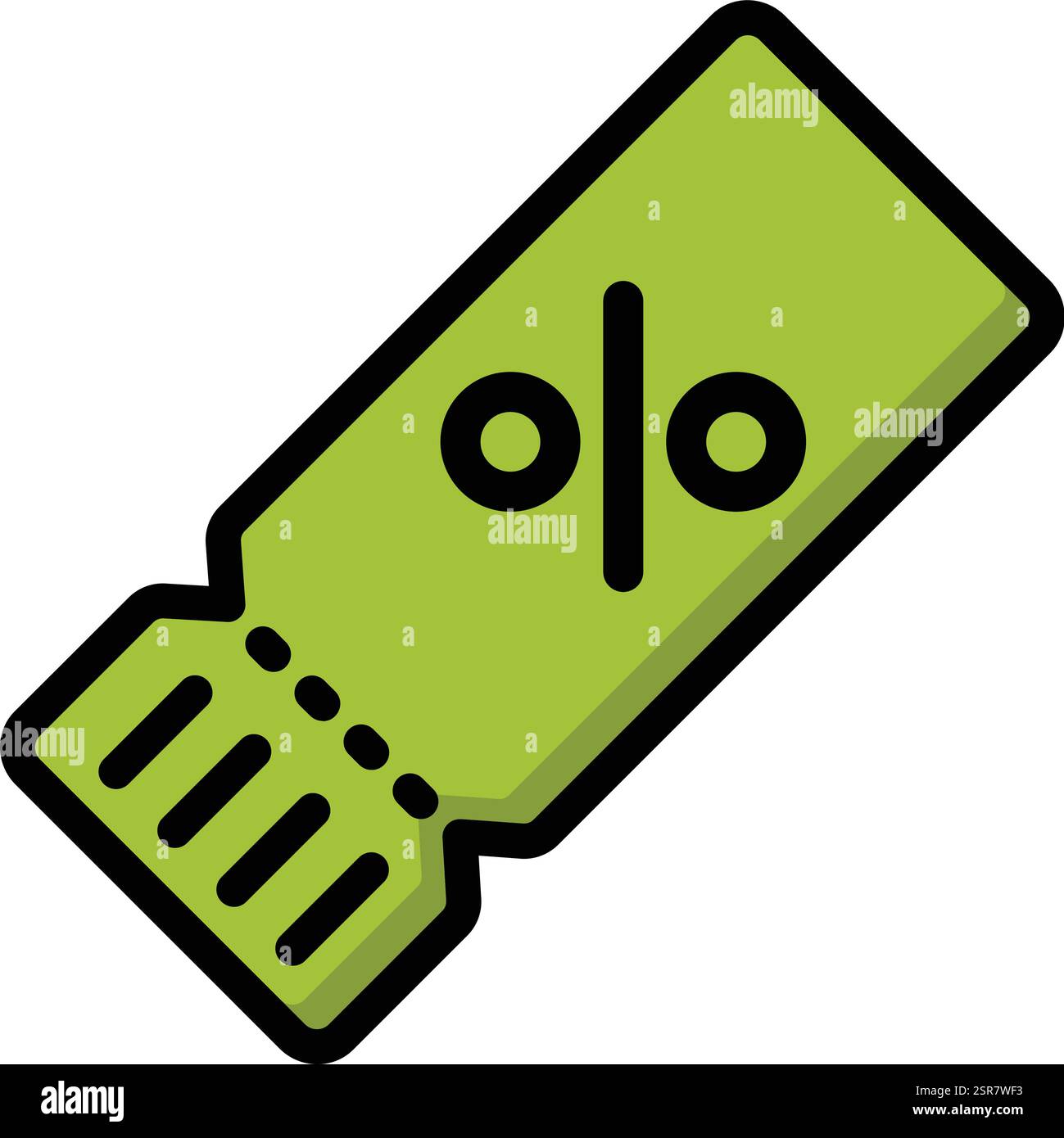 Retail Coupon Vector Icon Design Illustration Stock Vector