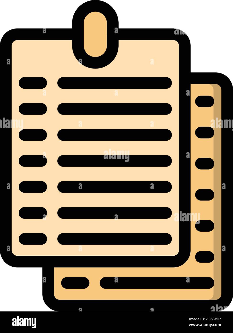 Notes Vector Icon Design Illustration Stock Vector