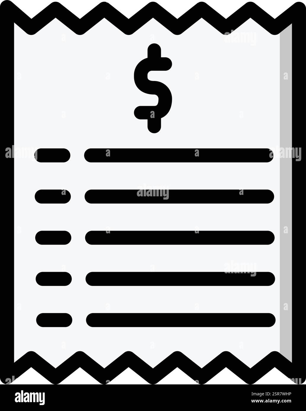 Invoice design vector vectors Black and White Stock Photos & Images - Alamy