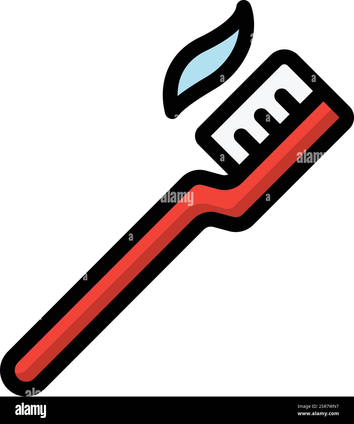 Tooth Brush Vector Icon Design Illustration Stock Vector