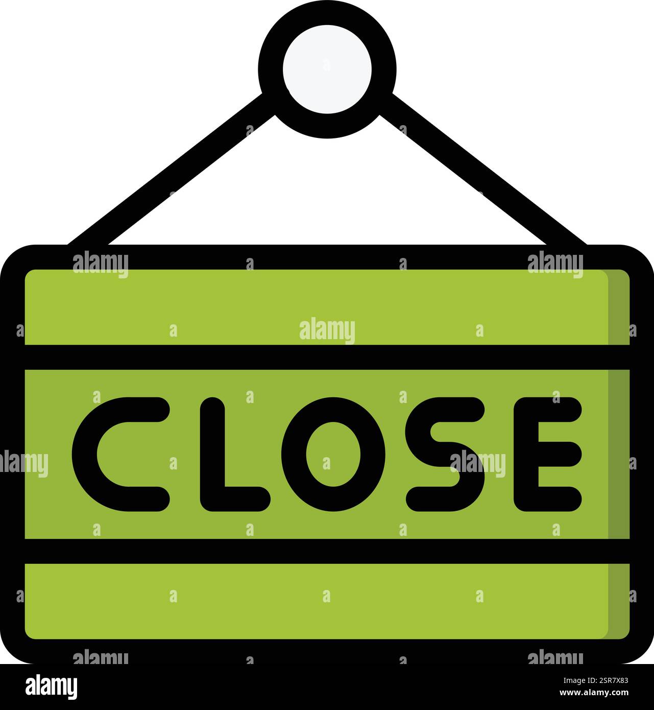 Close Sign Vector Icon Design Illustration Stock Vector