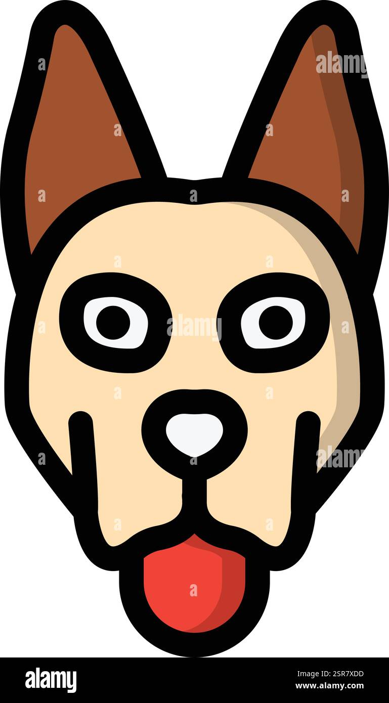 Dog Vector Icon Design Illustration Stock Vector Image & Art - Alamy