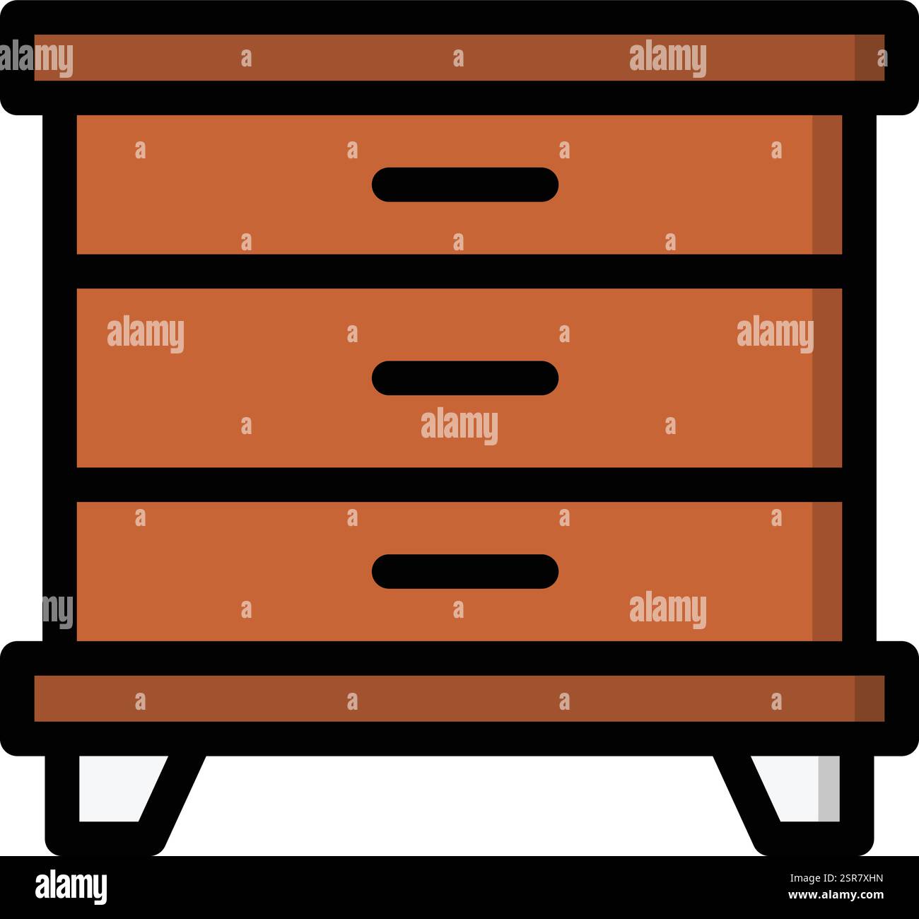 Cabinet Vector Icon Design Illustration Stock Vector