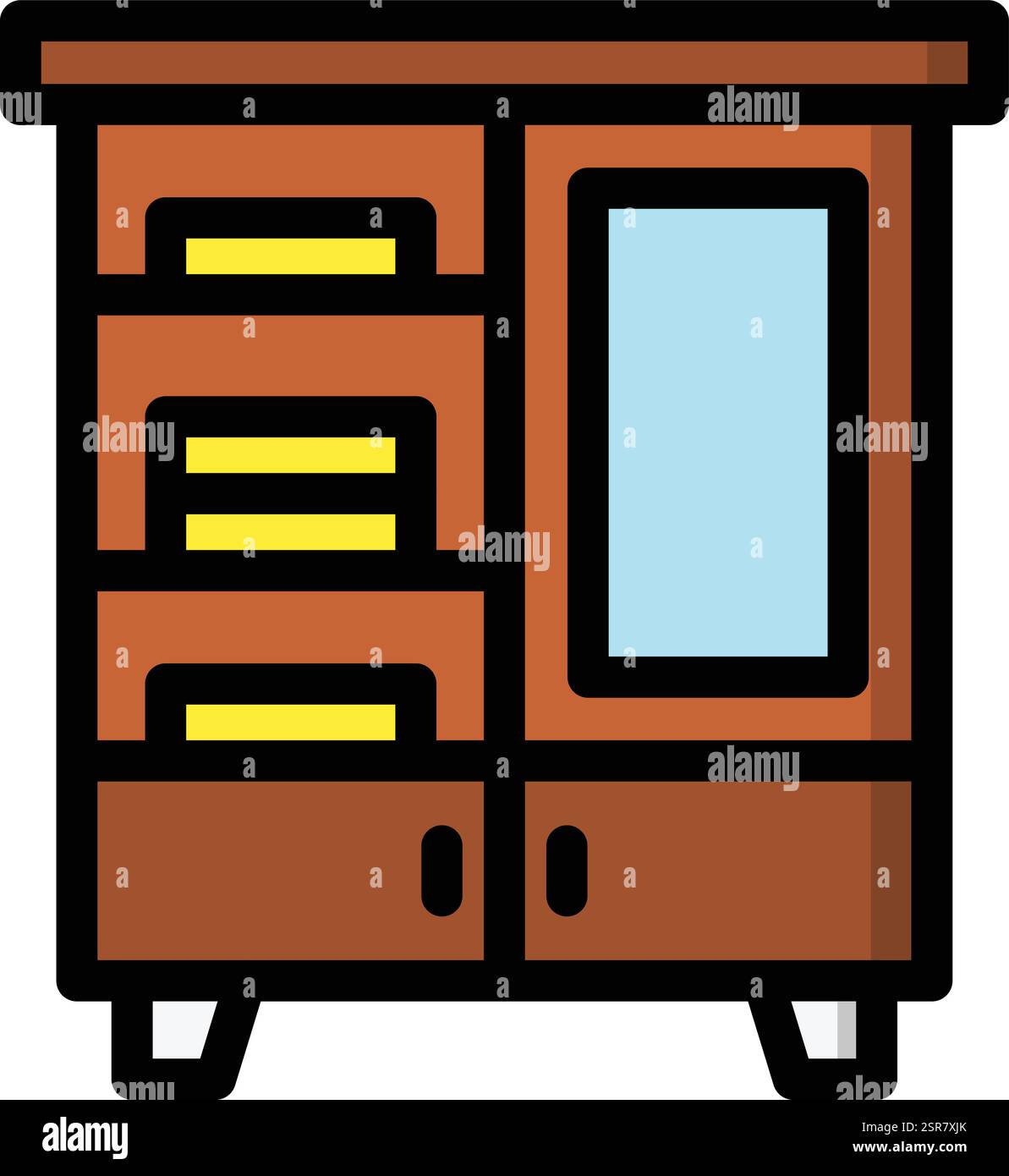 Dressing Room Vector Icon Design Illustration Stock Vector