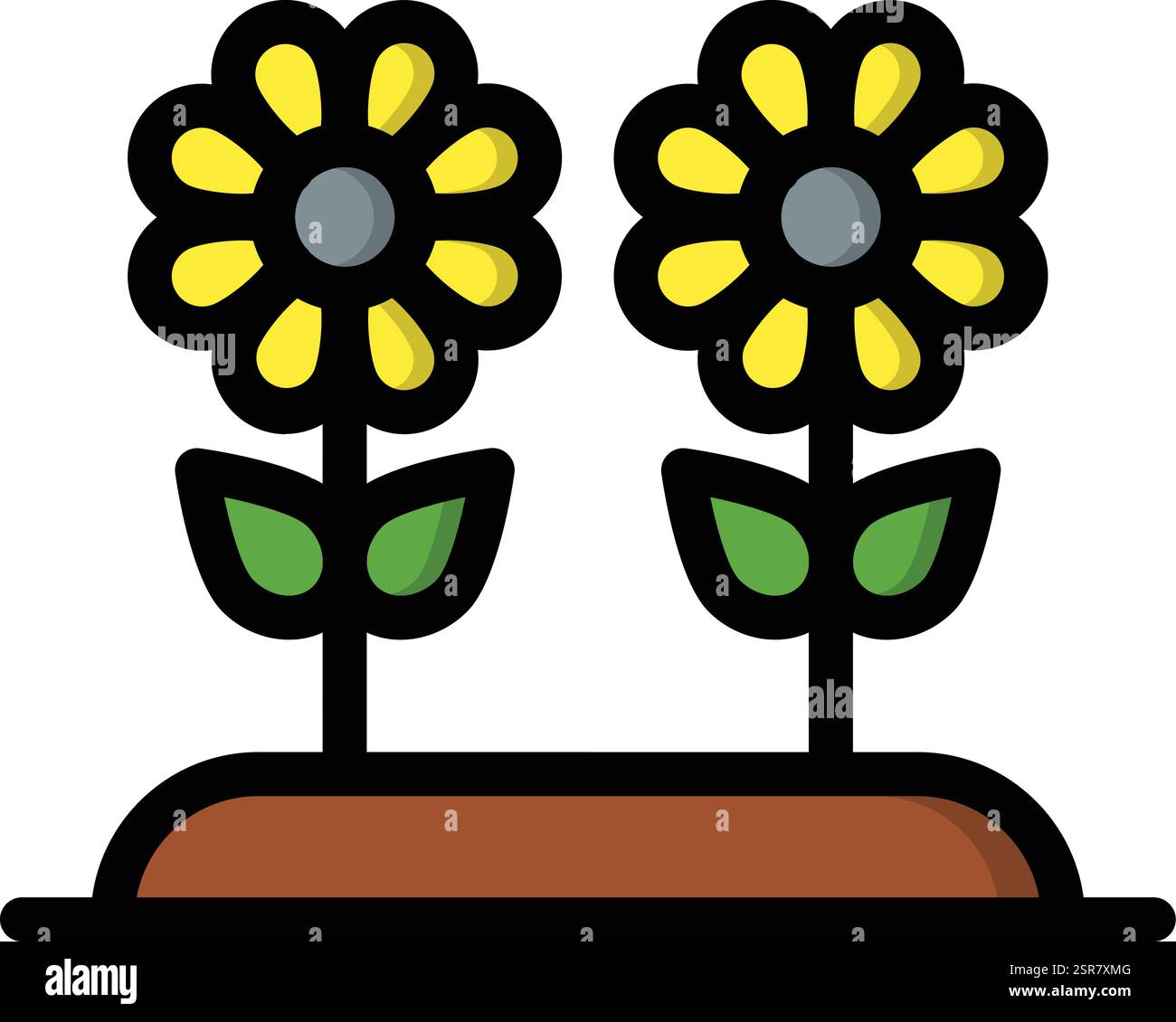 Rose Vector Icon Design Illustration Stock Vector