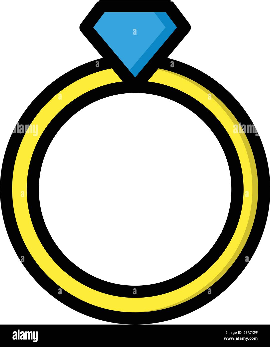 Ring Vector Icon Design Illustration Stock Vector