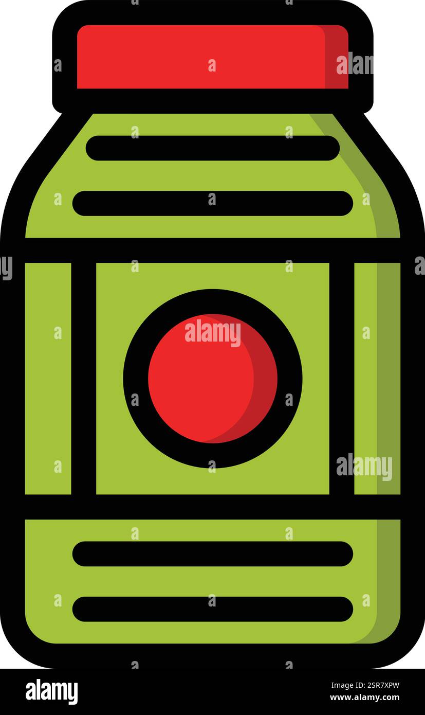 Jar Vector Icon Design Illustration Stock Vector