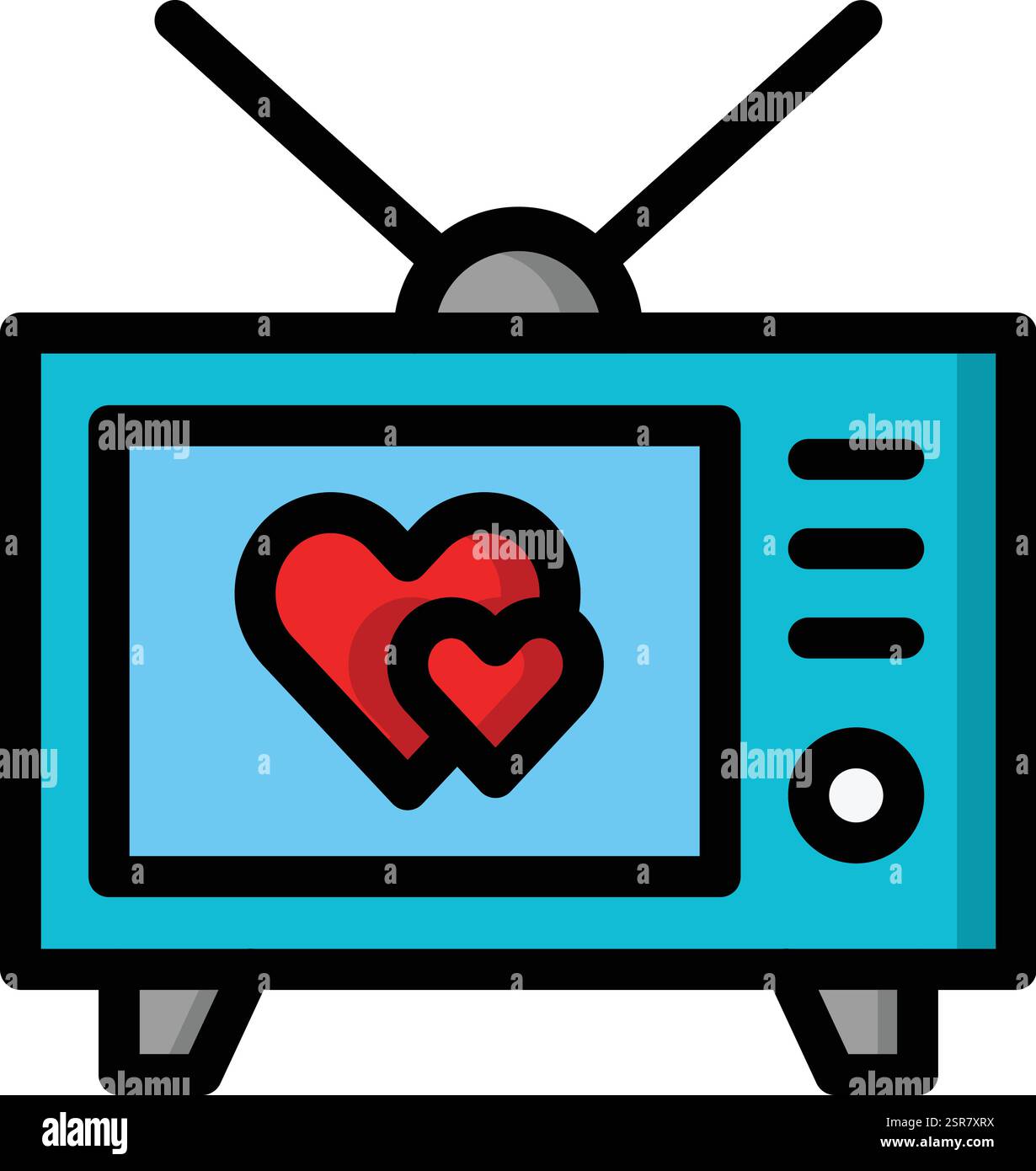Romantic Movie Vector Icon Design Illustration Stock Vector