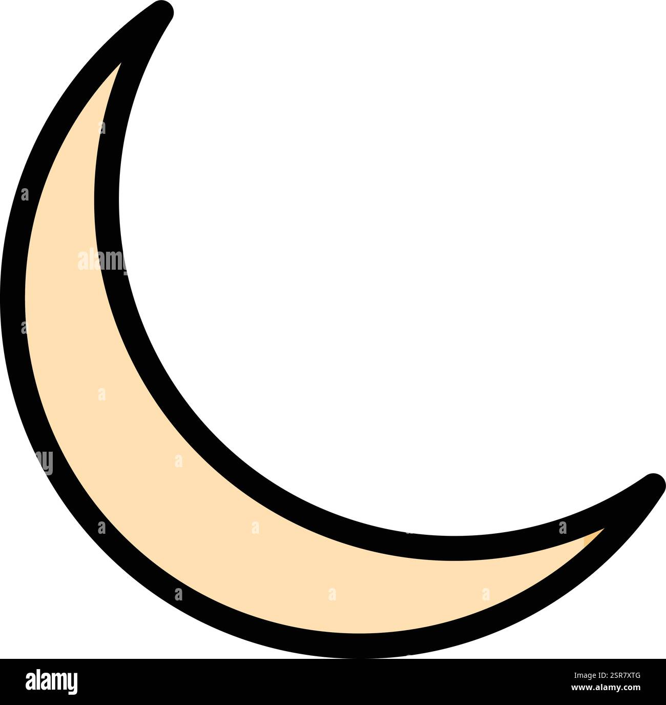 Moon Vector Icon Design Illustration Stock Vector