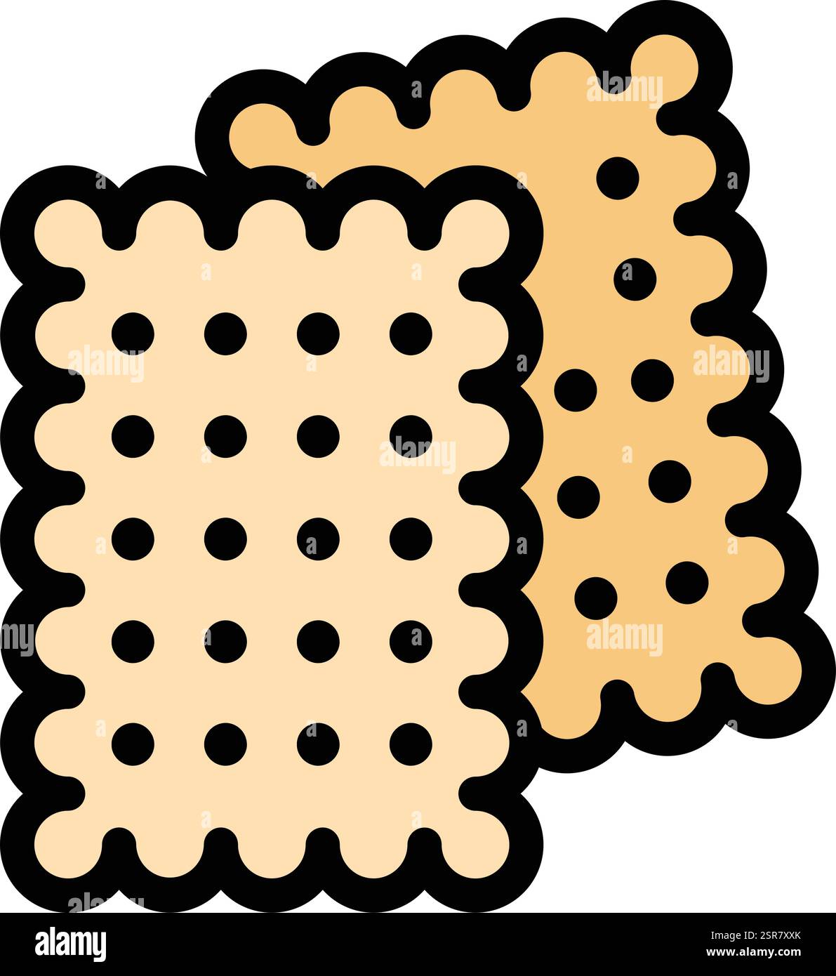 Biscuit Vector Icon Design Illustration Stock Vector