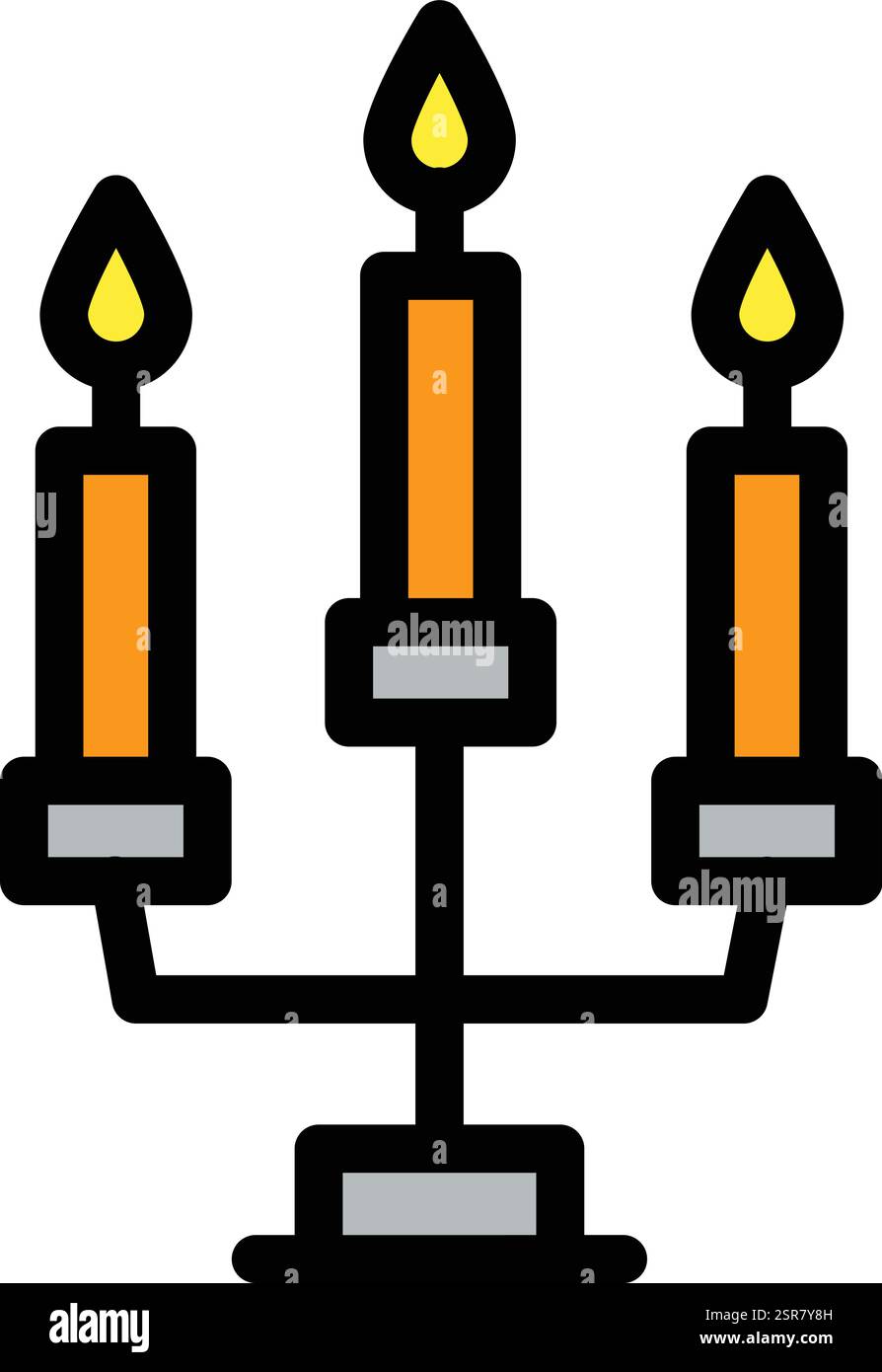 Candles Vector Icon Design Illustration Stock Vector