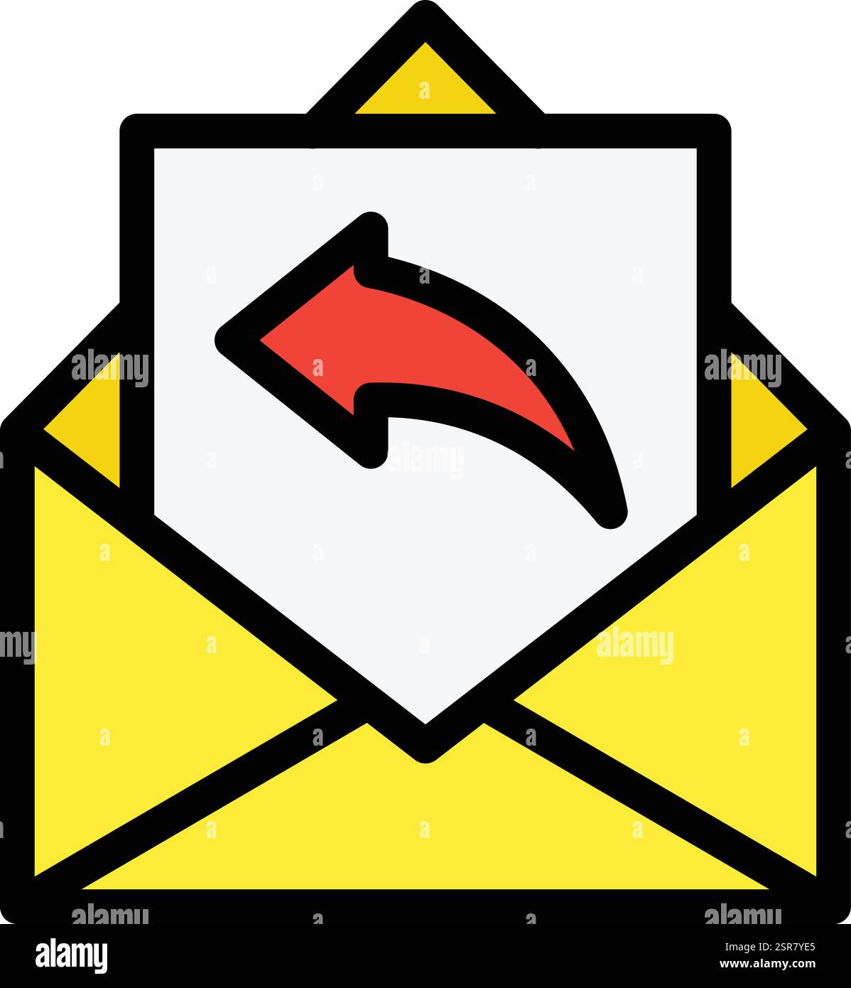 Reply Vector Icon Design Illustration Stock Vector
