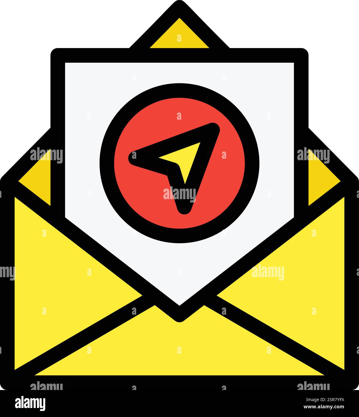 Send Mail Vector Icon Design Illustration Stock Vector