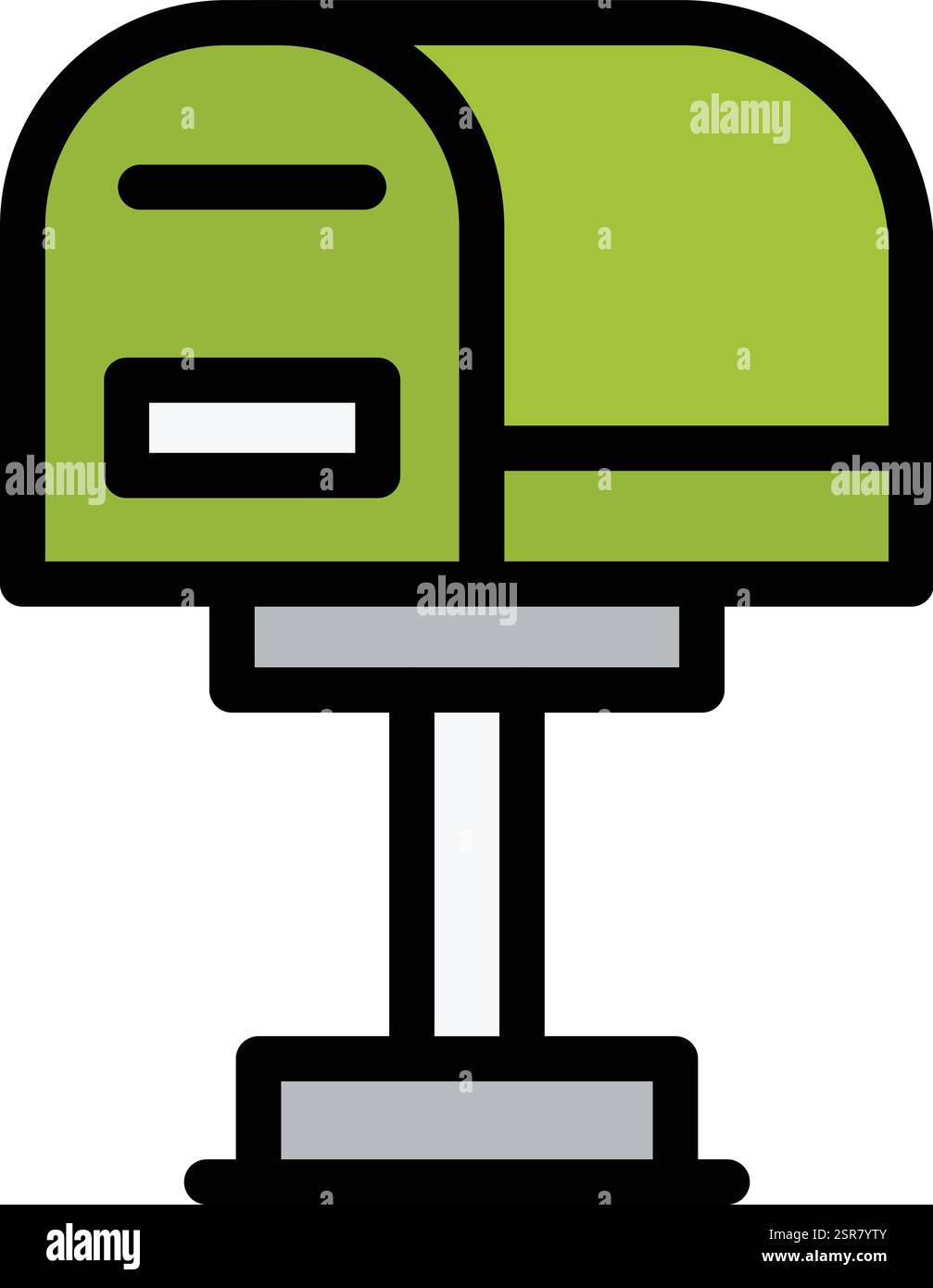Mail Box Vector Icon Design Illustration Stock Vector