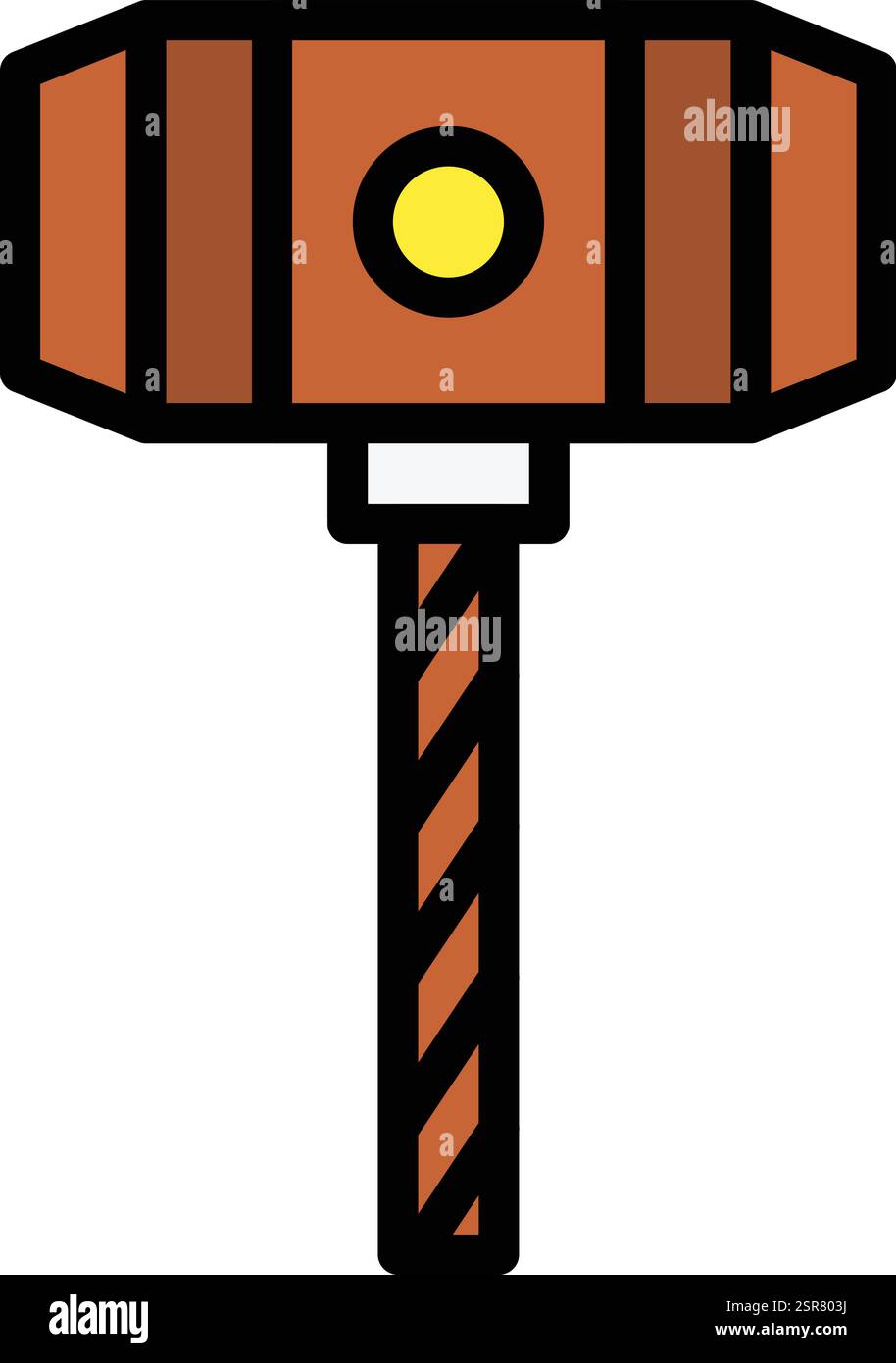 Hammer Vector Icon Design Illustration Stock Vector