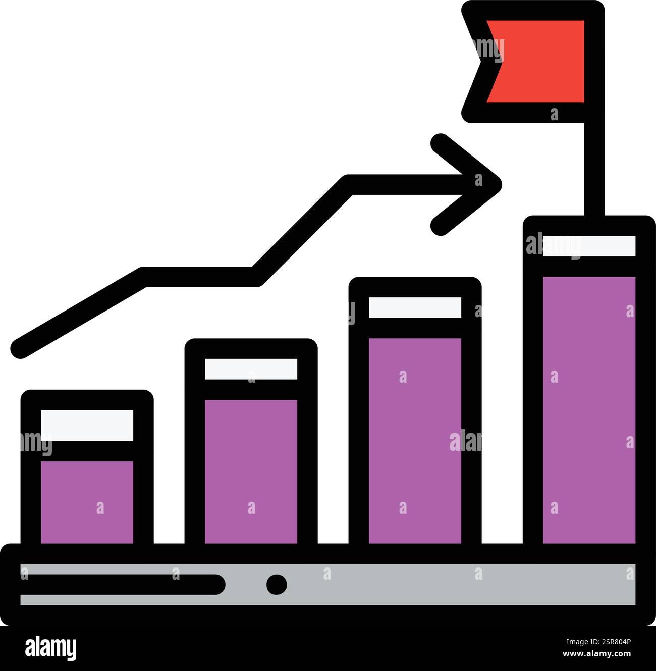 Business Success Vector Icon Design Illustration Stock Vector