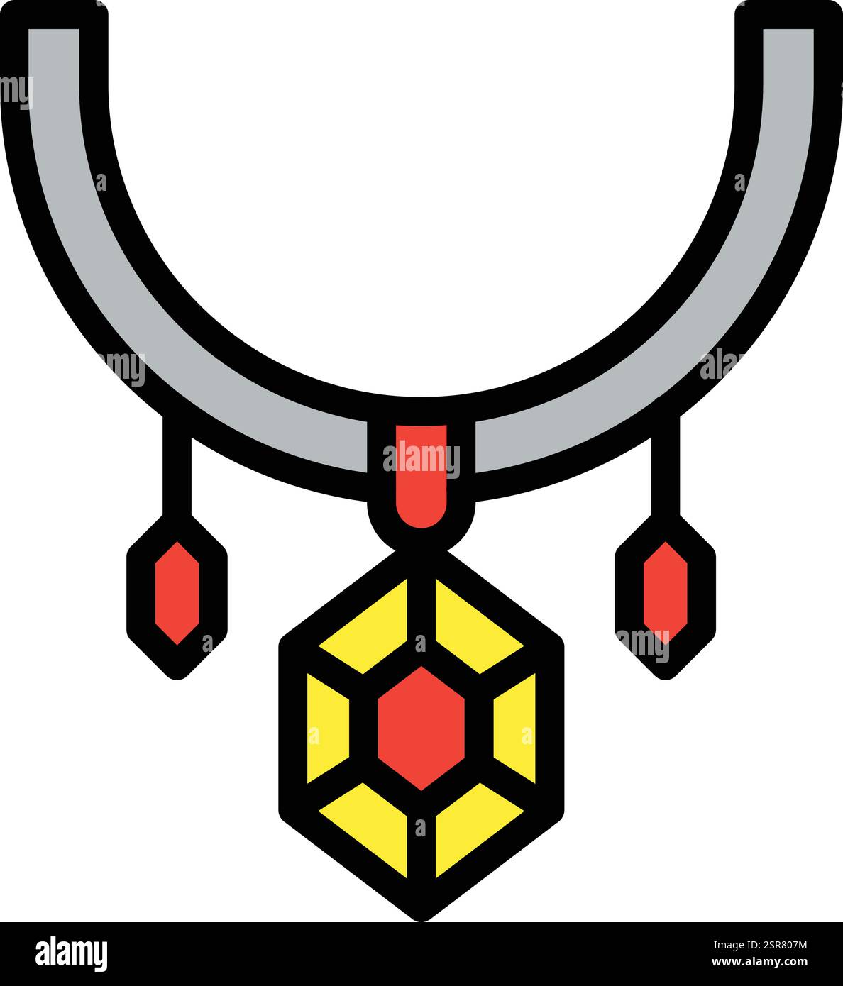 Necklace Vector Icon Design Illustration Stock Vector
