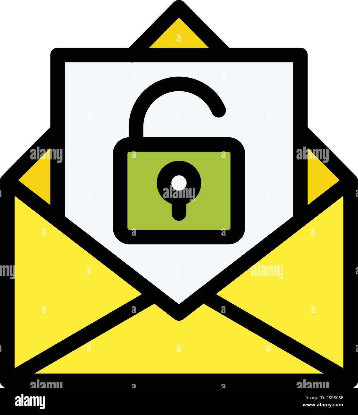 Unlocked Vector Icon Design Illustration Stock Vector