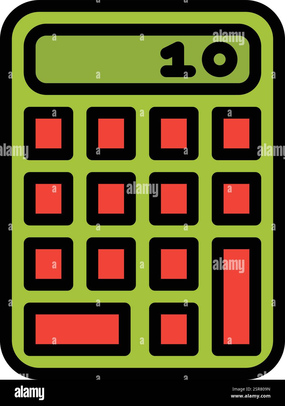 Calculator Vector Icon Design Illustration Stock Vector
