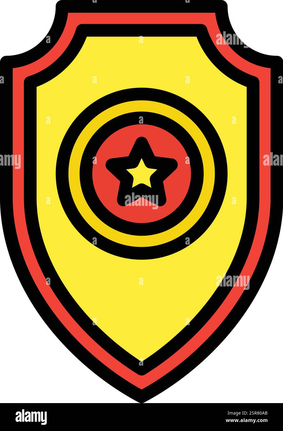 Shield Vector Icon Design Illustration Stock Vector
