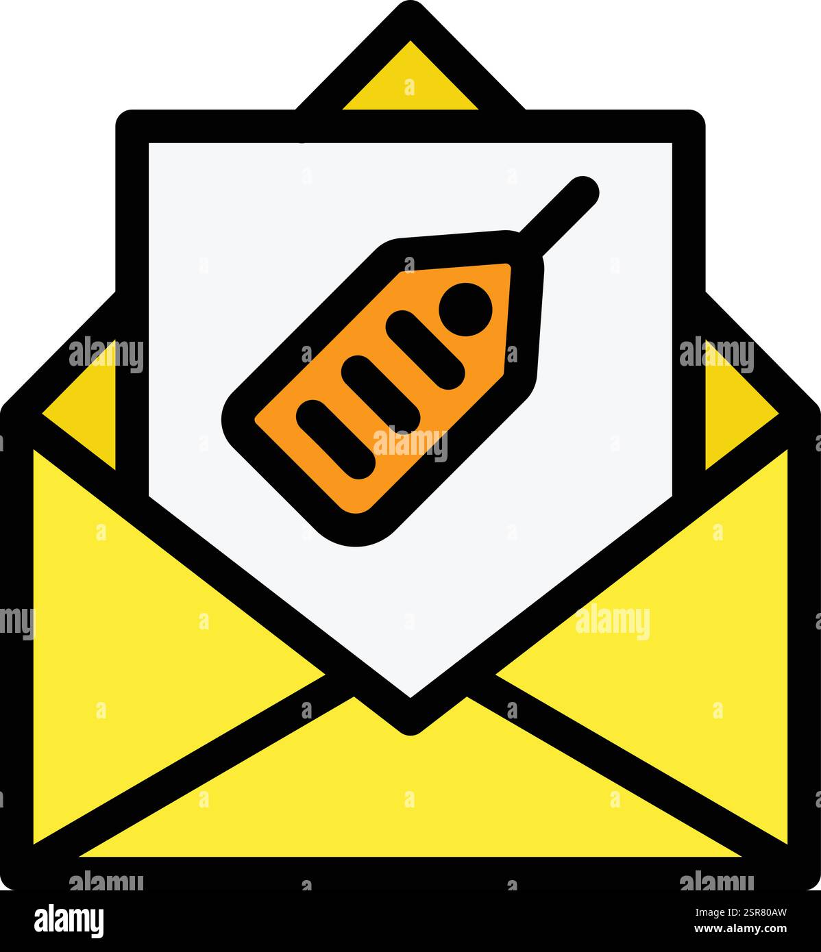 Tagged Vector Icon Design Illustration Stock Vector